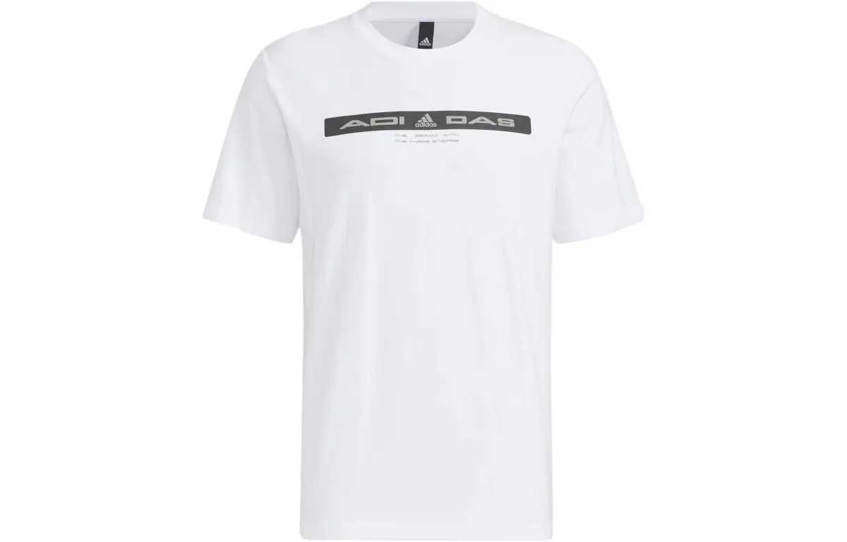 Adidas T-Shirts Men's Crew Neck Moderate Straight Fit