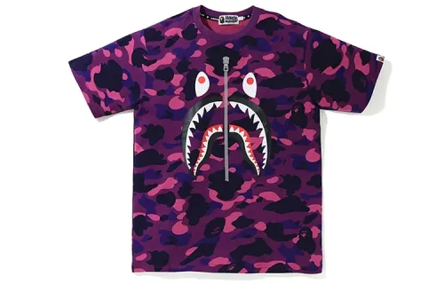 Bape Color Camo Shark Tee