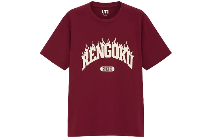 UNIQLO Straight T-Shirt Unisex Maroon