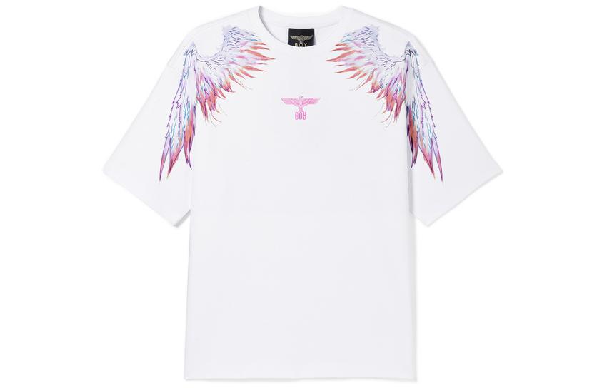 Boy London T Shirts Unisex White Crew Neck Moderate Straight Fit