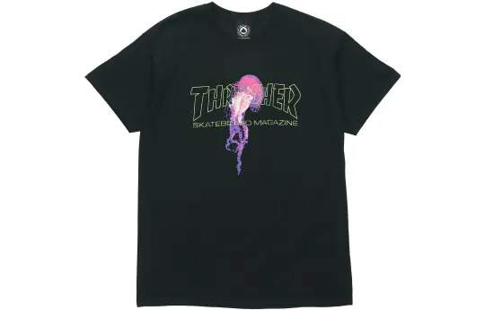 Thrasher T Shirt US Version Unisex Black