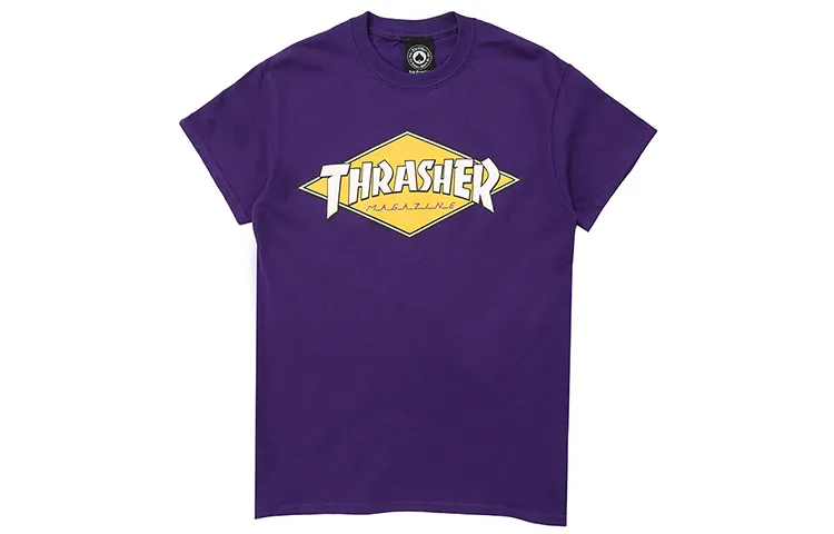 Thrasher T Shirt US Version Unisex Purple