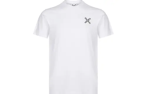 KENZO T Shirts Men's White Crew Neck Moderate Straight Fit