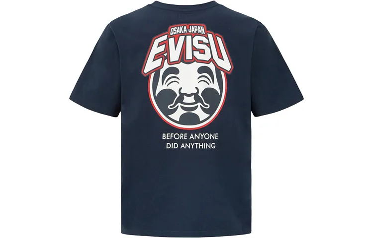 EVISU T Shirts Men's Crew Neck Moderate Straight Fit
