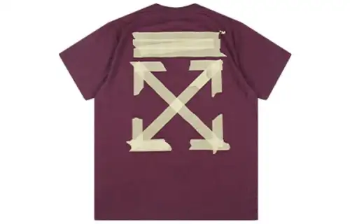 OFF WHITE T Shirts Men's Crew Neck Moderate Straight Fit