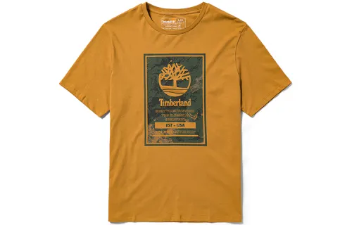Timberland T Shirts Unisex Wheat Crew Neck Moderate Straight Fit