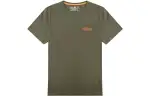 Timberland T Shirts Men's Army Green Crew Neck Moderate Straight Fit