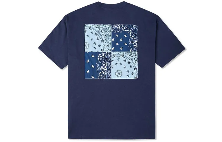 Converse T Shirts Unisex Blue Crew Neck Moderate Straight Fit