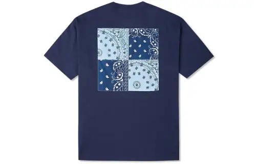 Converse T Shirts Unisex Blue Crew Neck Moderate Straight Fit