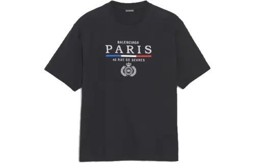 Balenciaga T Shirt Regular Fit Men's Black
