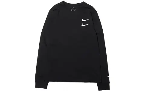 Nike T-Shirts Men's Black Crew Neck Moderate