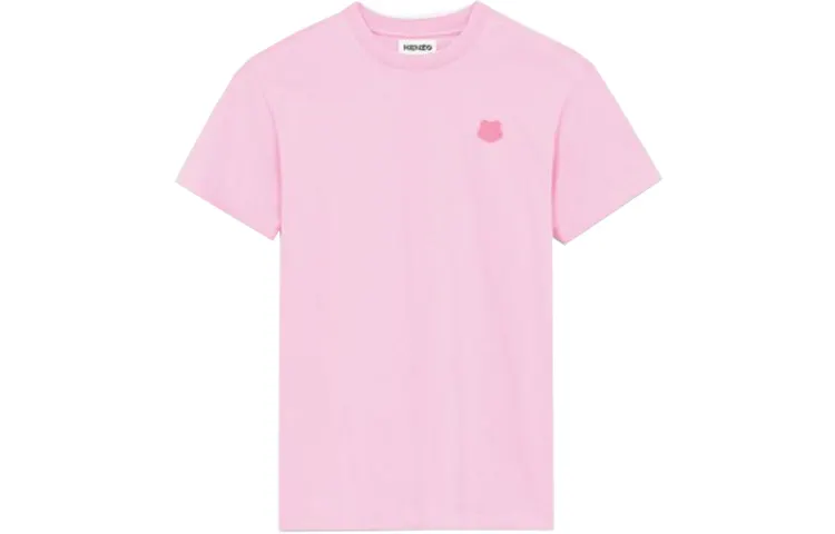 KENZO T Shirts Men's Begonia Color Crew Neck Moderate Straight Fit
