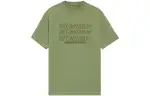 Li Ning CF T Shirts Unisex Green Crew Neck Moderate Straight Fit