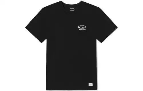 Vans T Shirts Unisex Black Crew Neck Moderate