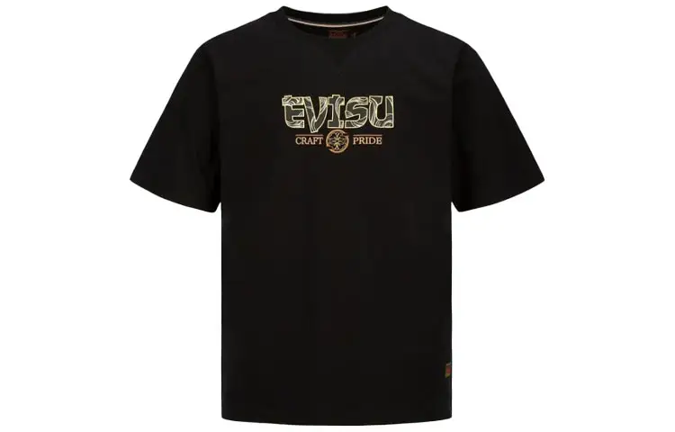 EVISU T Shirts Men's Crew Neck Moderate Straight Fit