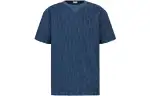 DIOR T Shirts Men's Blue Crew Neck Moderate Straight Fit