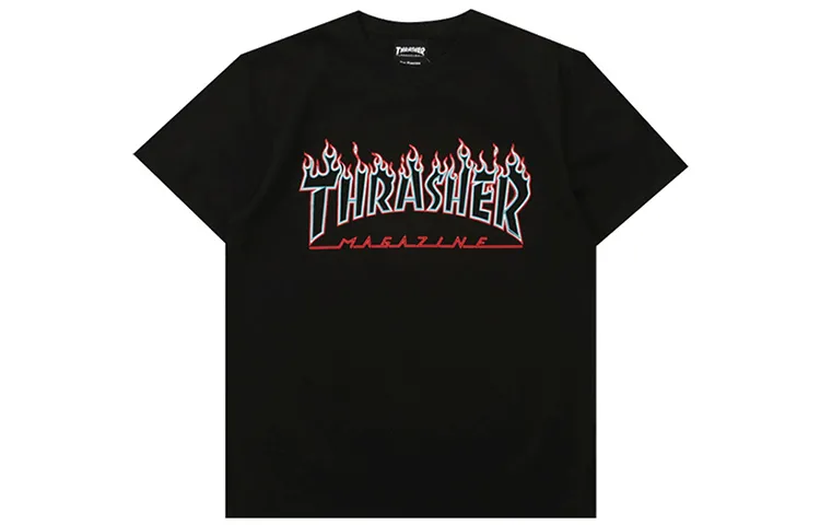 Thrasher T Shirt Unisex Black Japan Version