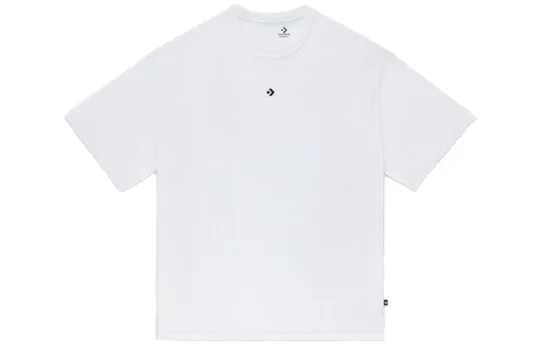 Converse T Shirts Unisex White Crew Neck Moderate Straight Fit