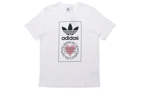 Adidas Originals Love Printing Short Sleeve T Shirt Men's White