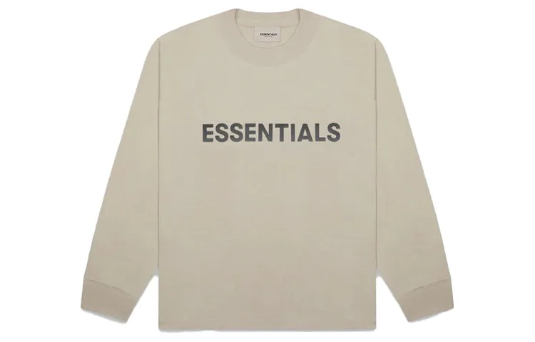 Fear Of God Essentials Boxy Long Sleeve T Shirt Applique Logo