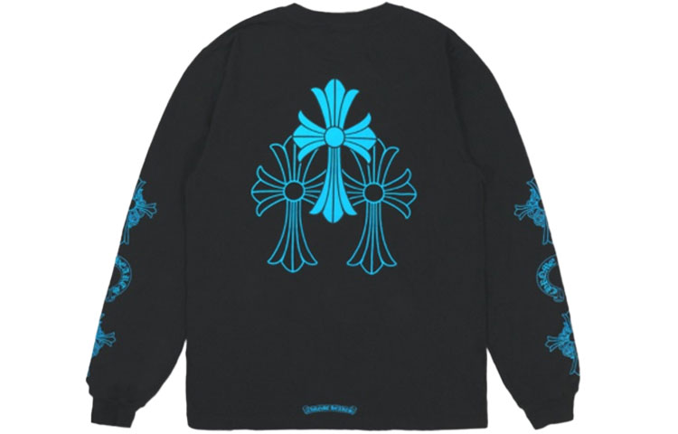 Chrome Hearts Triple Cross Logo L/S T Shirt