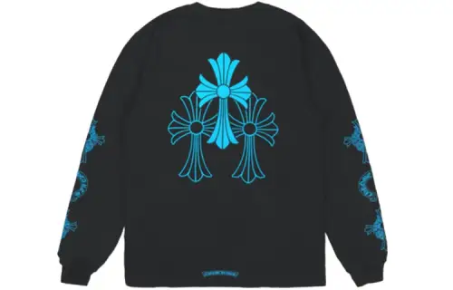 Chrome Hearts Triple Cross Logo L/S T Shirt