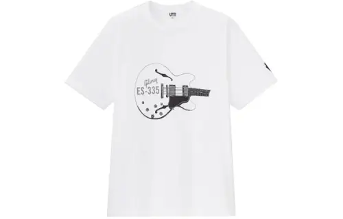 UNIQLO T Shirts Unisex White Crew Neck Moderate Straight Fit