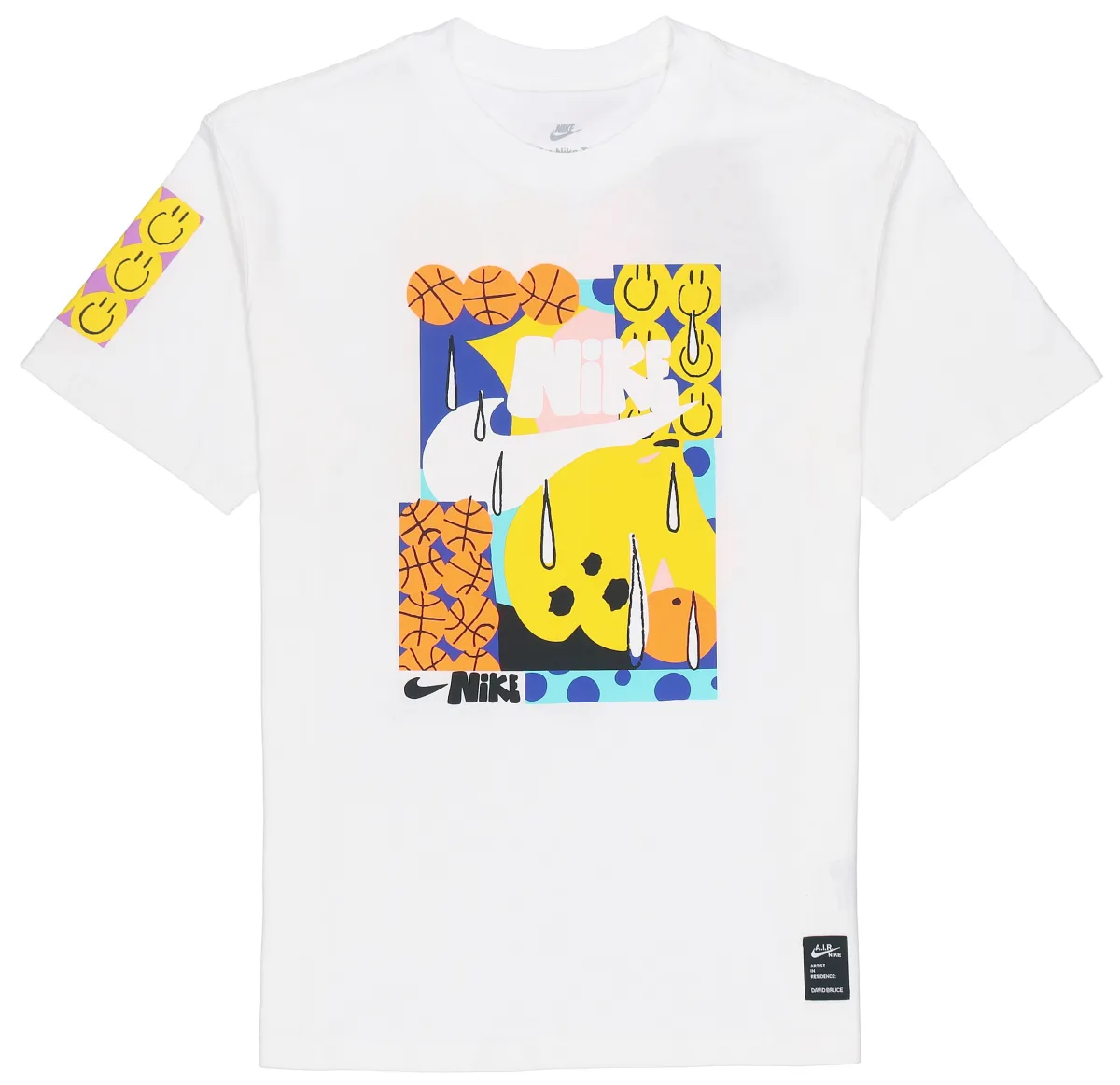 Nike Drop Shoulder Sleeve T-Shirt Men's White