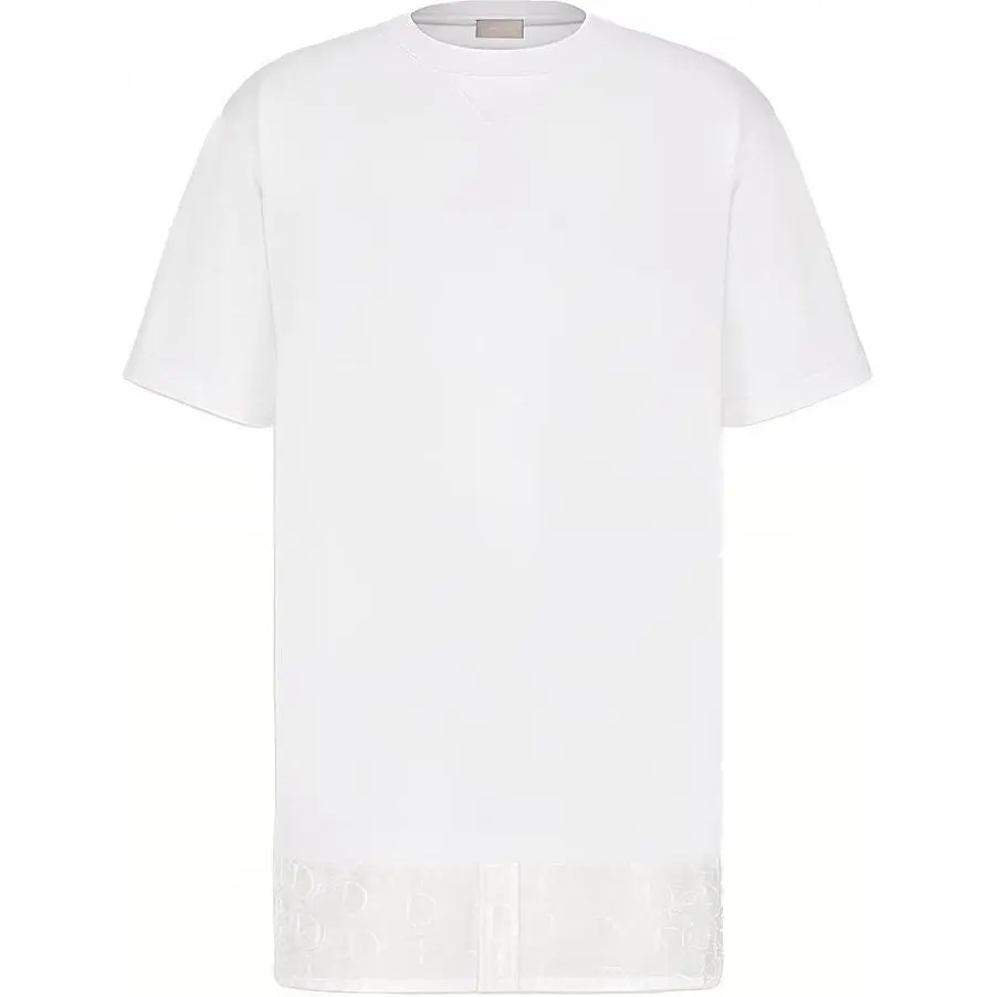 DIOR Quarterly New Products T Shirts Men's White Crew Neck Moderate Straight Fit