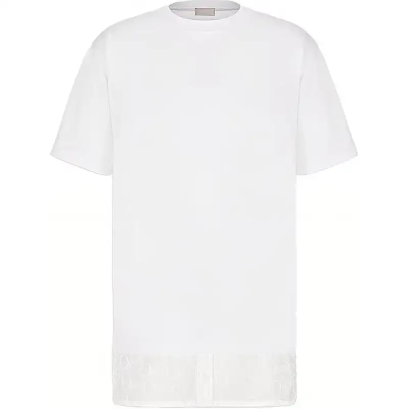 DIOR Quarterly New Products T Shirts Men's White Crew Neck Moderate Straight Fit