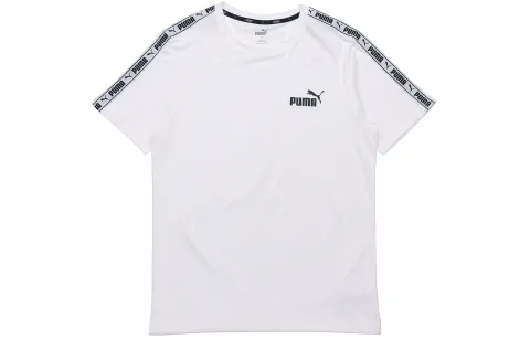 PUMA T-Shirts Men's White Crew Neck Moderate