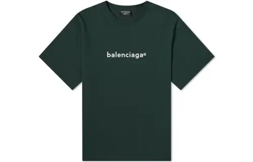 Balenciaga T Shirt Regular Fit Men's Green
