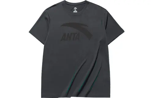 Anta Lifestyle Collection Sports Lifestyle Collection T Shirt Unisex Castle Gray