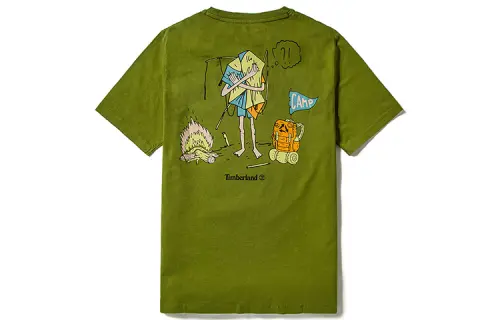 Timberland T Shirt Men's Green Calla Lily