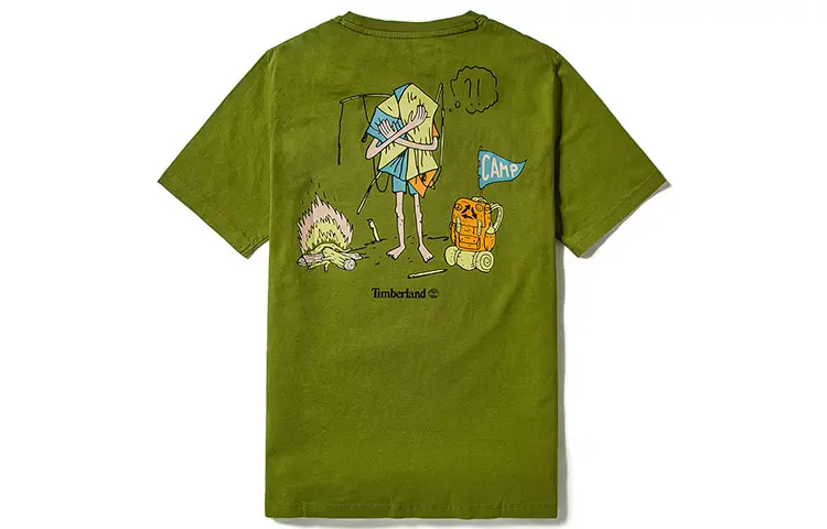 Timberland T Shirt Men's Green Calla Lily