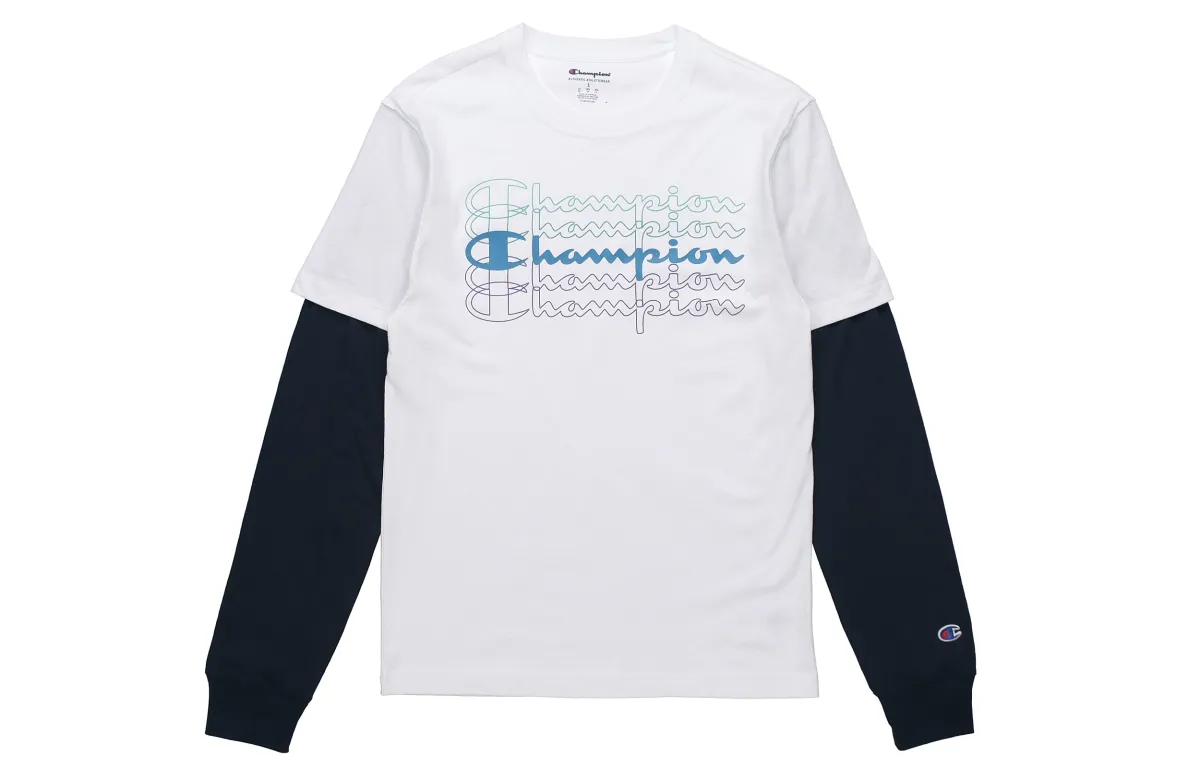 Champion T Shirt US Version Unisex White
