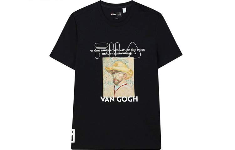 FILA x FANGAOBOWUGUAN T Shirt Men's Black