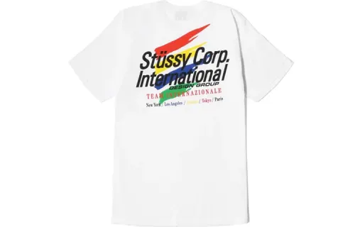 Stussy T Shirts Unisex Crew Neck Moderate Straight Fit
