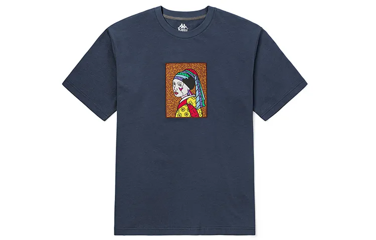 Kappa T Shirts Unisex Crew Neck Moderate Straight Fit