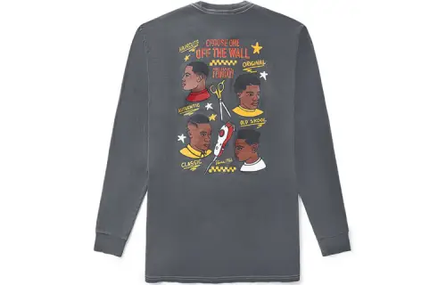 Vans MN MIKEY FEBRUARY T Shirts Unisex Black Crew Neck Moderate Straight Fit