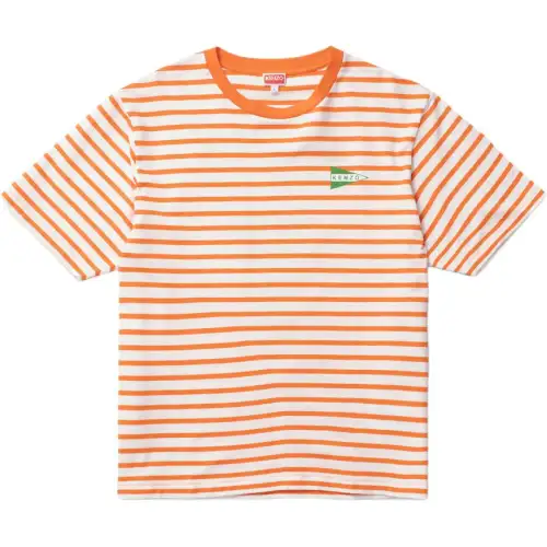 【Replicated_PMPrevious Season】striped logo-print T-shirt