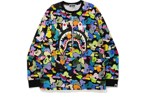 A BATHING APE Discharge College Hoop L/S Tee