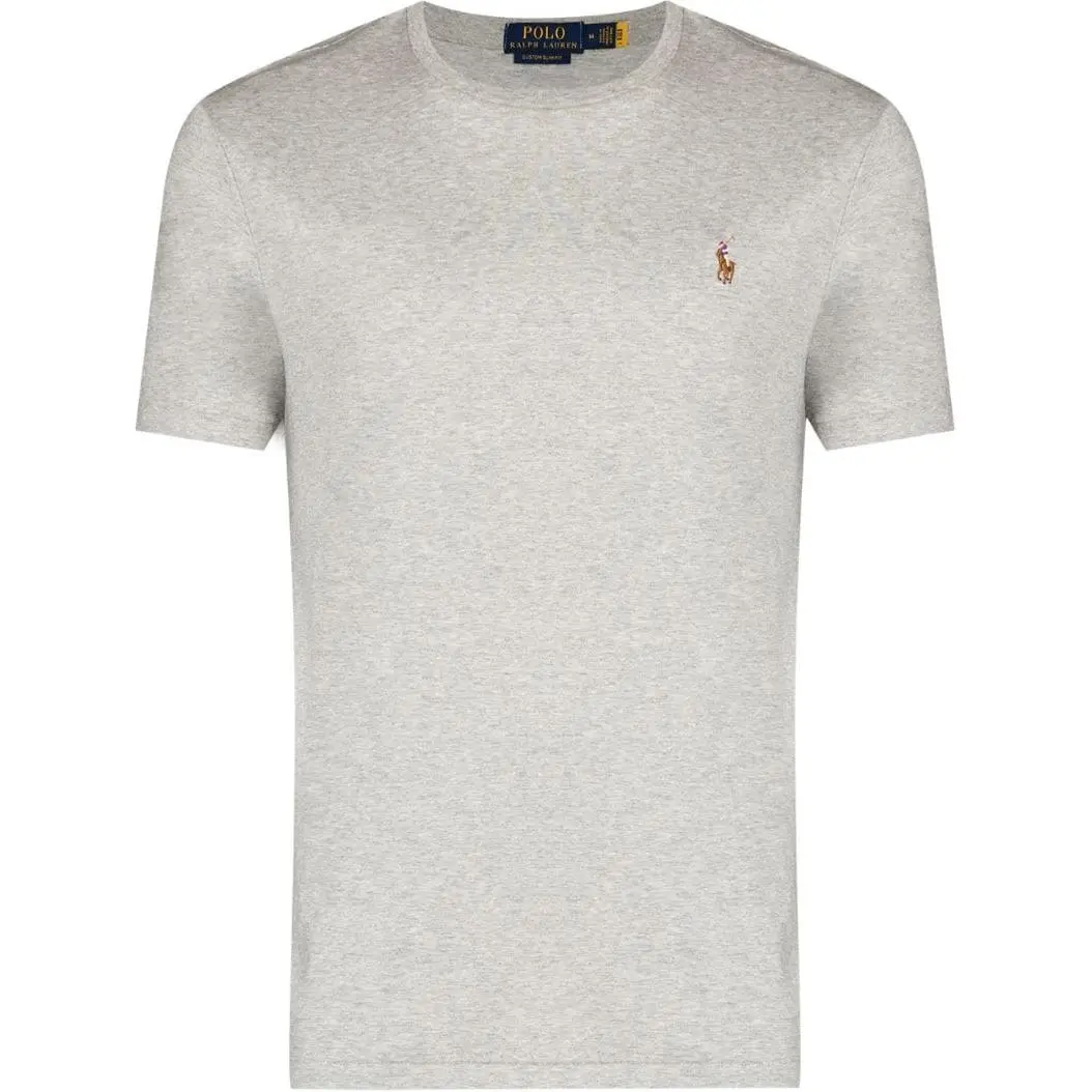 Polo Ralph Lauren Logo Embroidered Crewneck T Shirt
