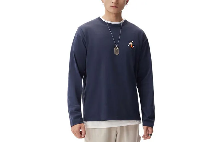 Dickies T Shirts Men's Dark Marine Blue Crew Neck Moderate Straight Fit