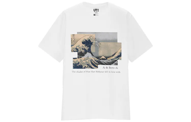 UNIQLO T Shirts Unisex White Crew Neck Moderate Straight Fit