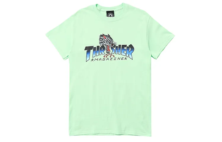 Thrasher T Shirt US Version Unisex Green