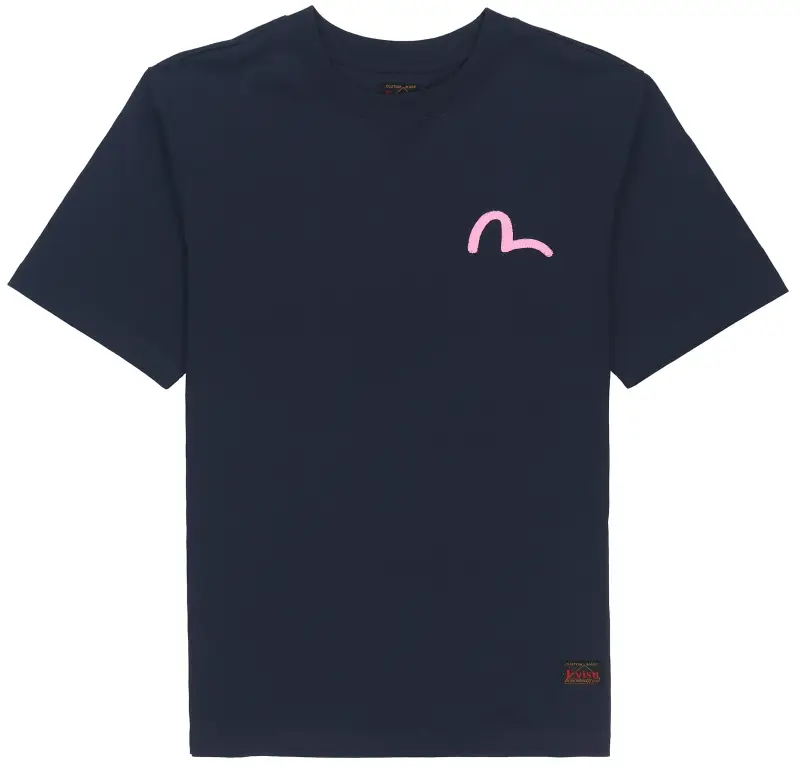 EVISU T Shirts Men's Crew Neck Moderate Straight Fit