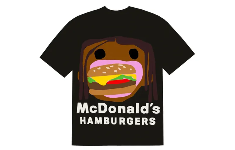 Travis Scott X Cpfm 4 Cj Burger Mouth T Shirt