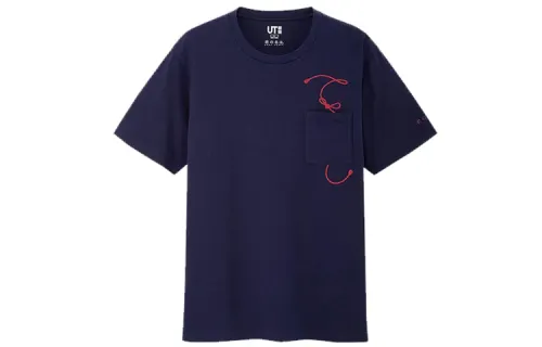 UNIQLO T Shirt Unisex Navy Blue