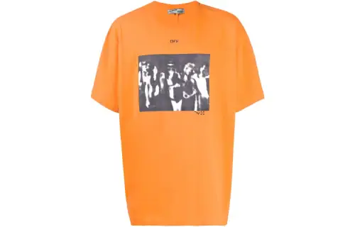 OFF WHITE SS20 T Shirt Men's Orange